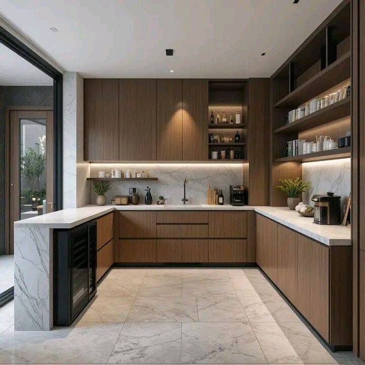 Square interior design photograph