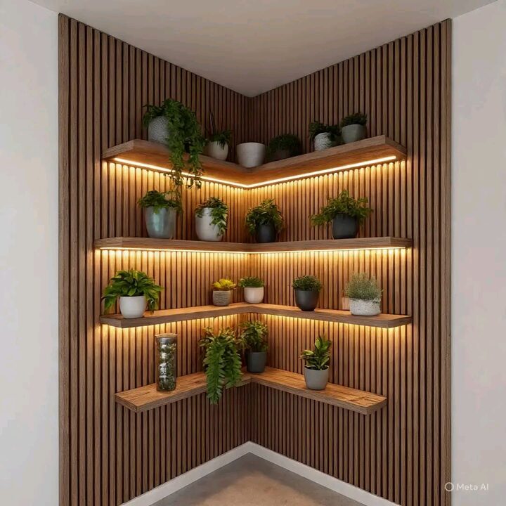 Square interior design photograph