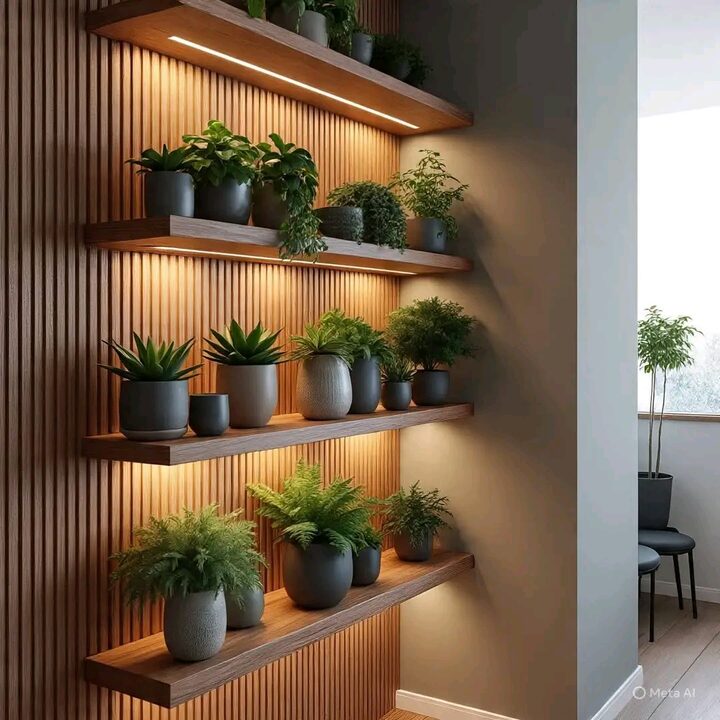 Square interior design photograph