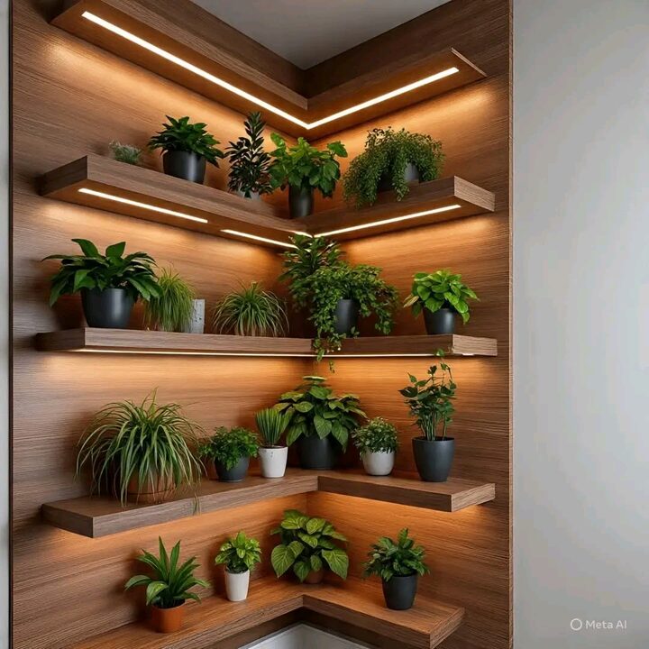 Square interior design photograph