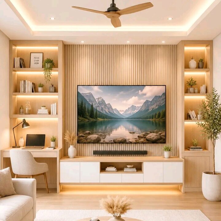 Square interior design photograph