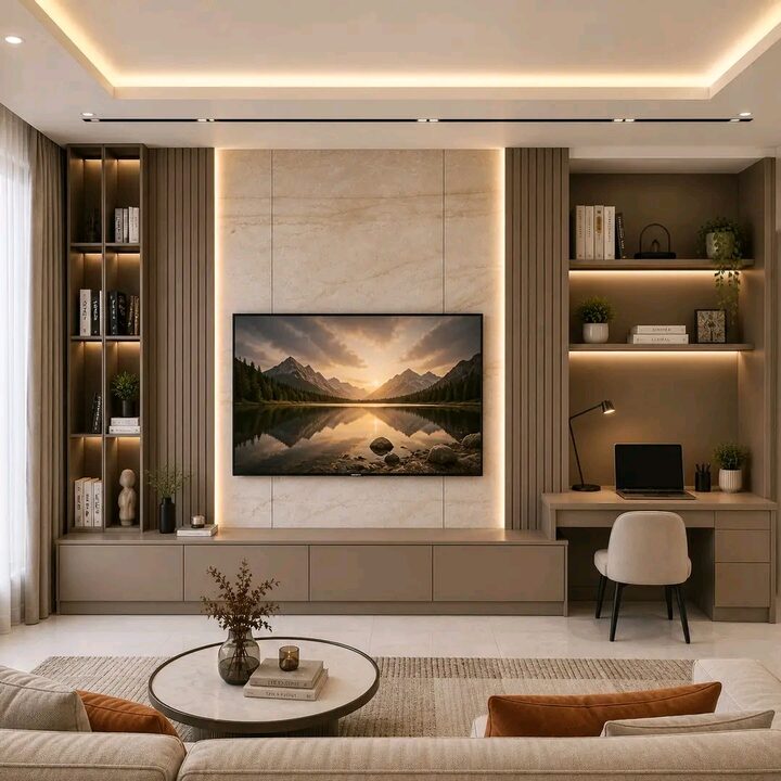 Square interior design photograph