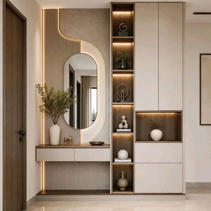 Square interior design photograph