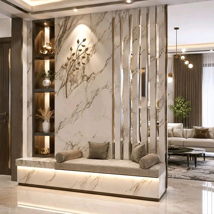 Square interior design photograph